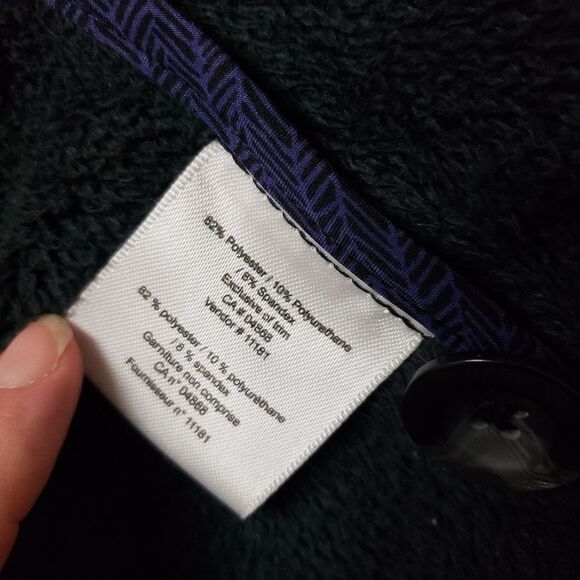 MEC • Purple Printed Double Breasted Coat • Size S - Picture 5 of 11